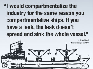 would compartmentalize the industry for the same reason you ...
