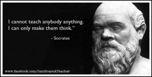 the wise Socrates, such great wisdom even today after 2500 years of ...