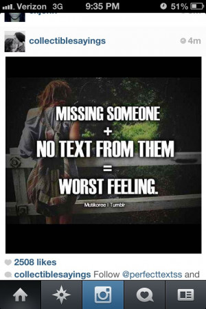 Missing someone