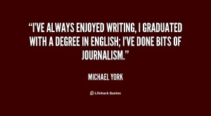 ve always enjoyed writing, I graduated with a degree in English; I ...