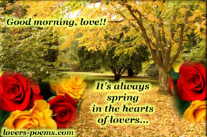 ... .com/its-always-spring-in-the-hearts-of-lovers-good-morning-quote