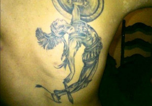 Greek Warrior Tattoo