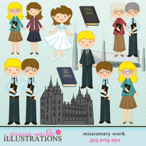 Mormon LDS Missionary Clip Art