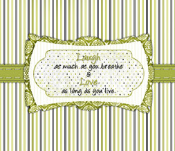 Laugh Love Quote Wallpaper - Lime Green Stripes Wallpaper Image ...