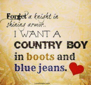 want a country boy