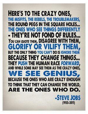 ... , Inspiration, Stevejobs, Quotes, Crazy, Steve Jobs, Living, One Job