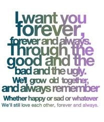 Forever and always- parachute