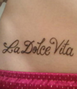 Tattoo in Italian meaning 