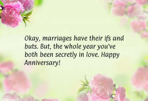 ... the whole year you've both been secretly in love. Happy Anniversary