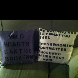 Quote pillows