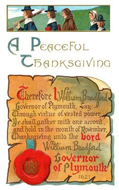 Free Thanksgiving Clip Art - William Bradford quote More