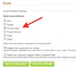 How to configure Quote module?