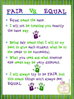 Teacher Quotes From Students Be fair to all students.