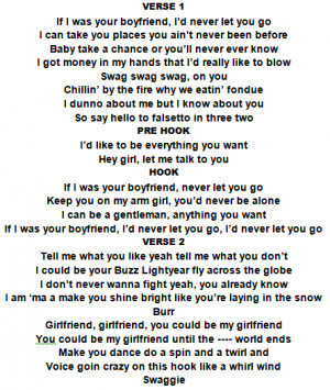Boyfriend lyrics!