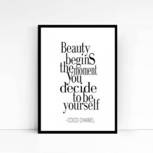 Coco Chanel Poster, Chanel Quote Shopping Quote Print, Inspirational ...
