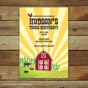 Down on the Farm: Barnyard birthday party ideas