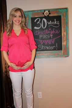 30 week pregnancy tracker chalkboard update !