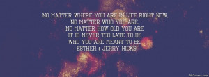 Esther Jerry hicks passioful text cover photo