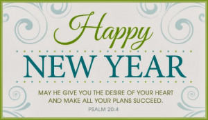 New Year Bible Verse Greetings Card