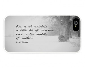 Thoreau Quote Iphone Case Winter Sa msung Galaxy S3 Phone Cover ...