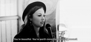 Demi Lovato depressed quotes Demi Lovato GIF quote gif Beautiful gif ...