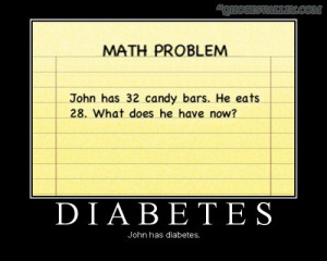 Funny Math Problem- John Has 32 Candy Bars, He Eats 28, What Does He ...