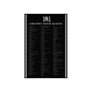 101 Greatest Movie Quotes . Art Print Poster 24.00 X 36.00