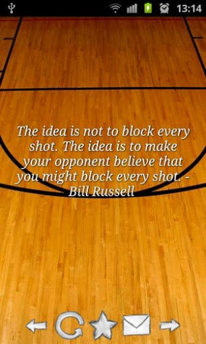... Believe That You Might Block Every Shot ” - Bill Russell ~ Sports