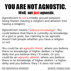 :runalovegood:Hmm. I think I might be an agnostic theist ...