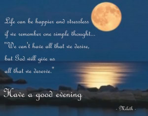 Good Evening Quotes Graphics