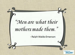 Mama's boy or actually someone who thinks for himself?