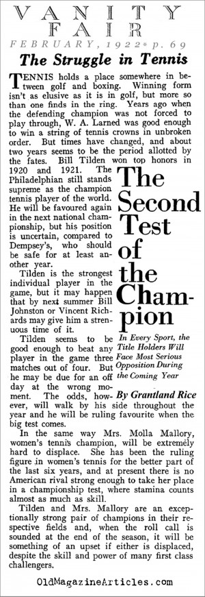 Bill Tilden Quotes Doubting bill tilden (vanity