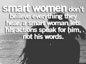 Actions over words...