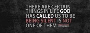 Do not be silent {Christian Facebook Timeline Cover Picture, Christian ...