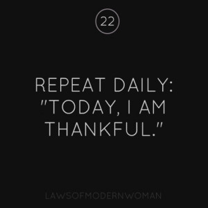 Today’s Thought – Be Thankful!