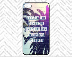 PALM TREES QUOTE Case / Ralph Waldo Emerson iPhone 4 Case Summer ...