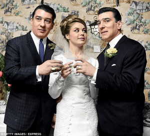 Happier times: Ronnie Kray, left, toasting the future happiness of his ...