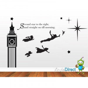 Disney Peter Pan Big Ben Wall Decal Sticker