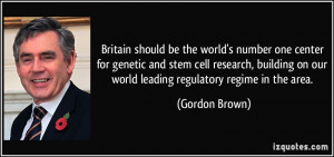 should be the world's number one center for genetic and stem cell ...