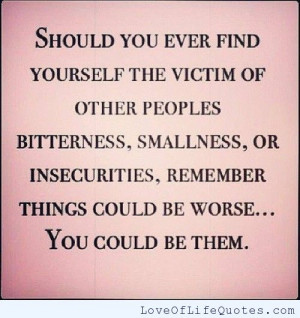 Finding yourself victim of other peoples…