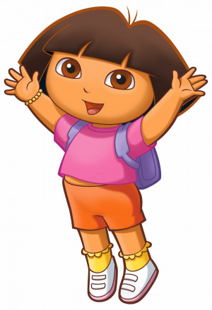 ... she wears her hair in a bob like cartoon character Dora The Explorer