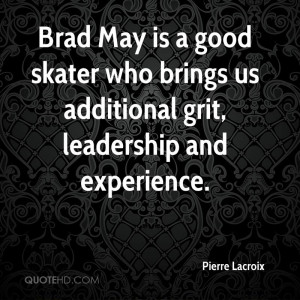 Brad May Is A Good Skater Who Brings Us Additional Grit, Leadership ...