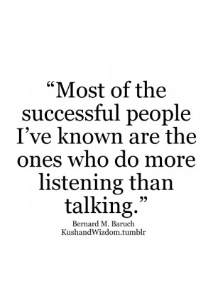To many, listening is often the impatient waiting until one can get ...