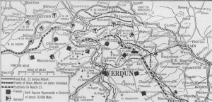 Battle of Verdun 1916 Map