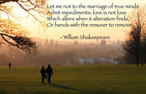 Let me not to the marriage of true minds
