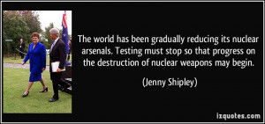 The world has been gradually reducing its nuclear arsenals. Testing ...