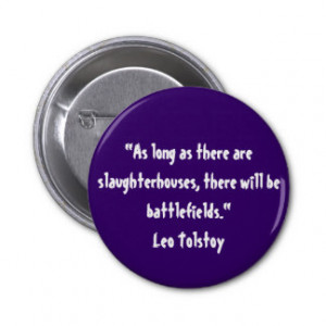 Tolstoy Vegetarian Quote Buttons