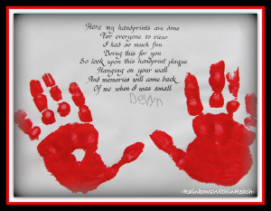 photo of: Poem for Handprint Painting via RainbowsWithinReach