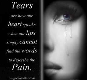 Memorial Cards – Tears are how our heart speaks when our lips simply ...