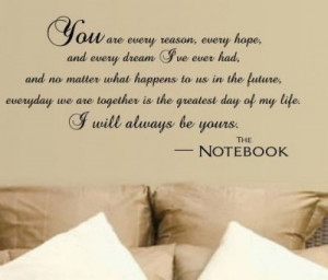 love, quotes, the notebook, tumblr, allie & noah